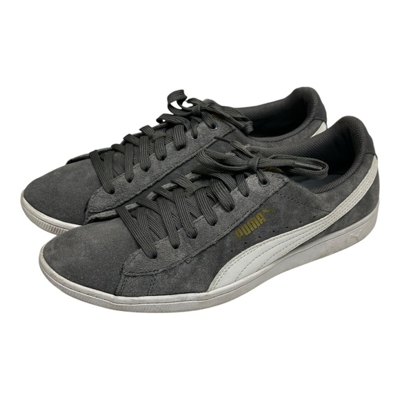 Puma Women’s Grey Suede Shoes Size 10 - Picture 3 of 7